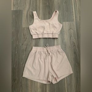 Size medium casual set of bralette and shorts